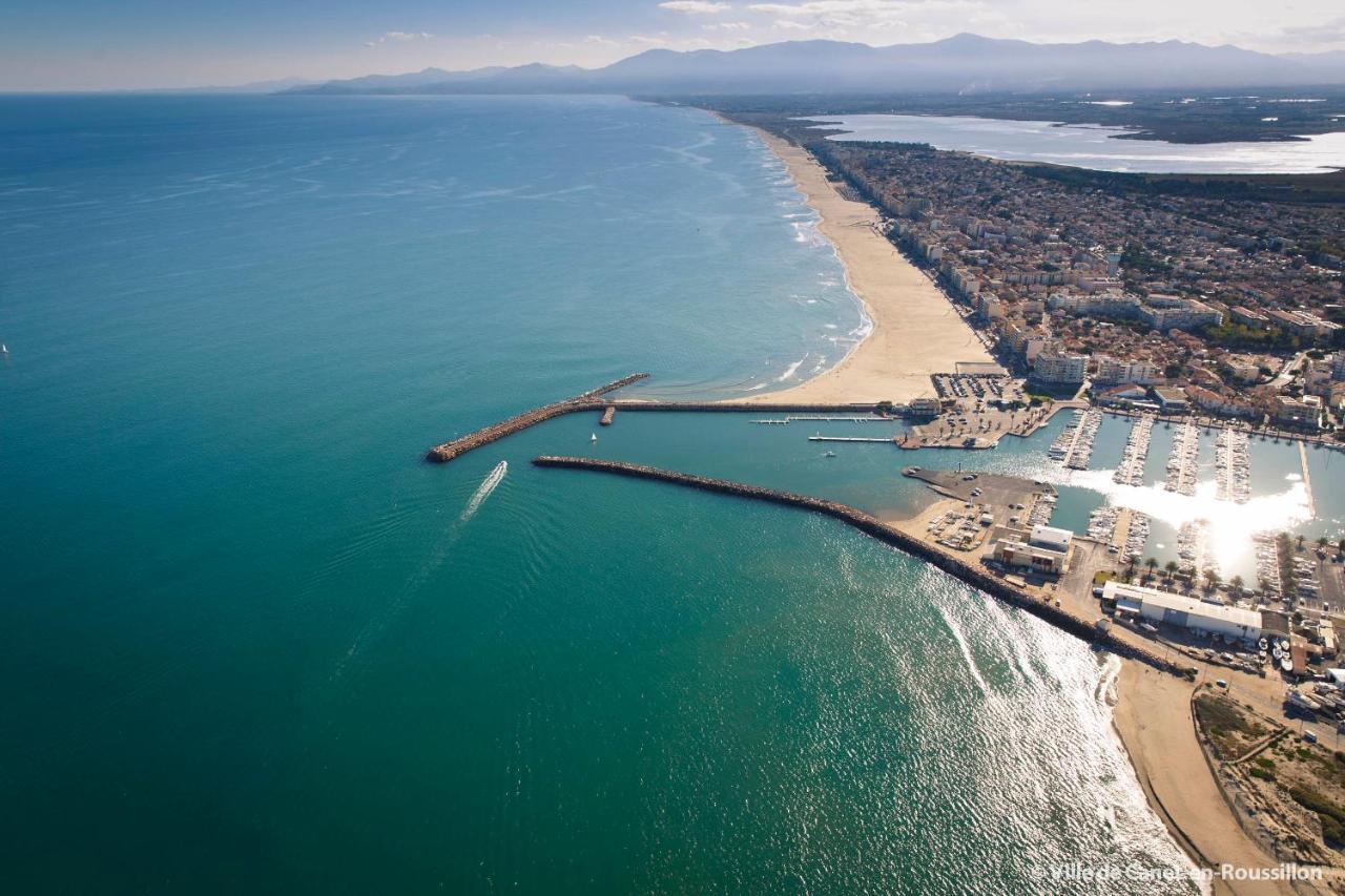 CHILL magnifique vue sur la mer et le port au coeur de la ville en première ligne Canet-en-Roussillon Esterno foto